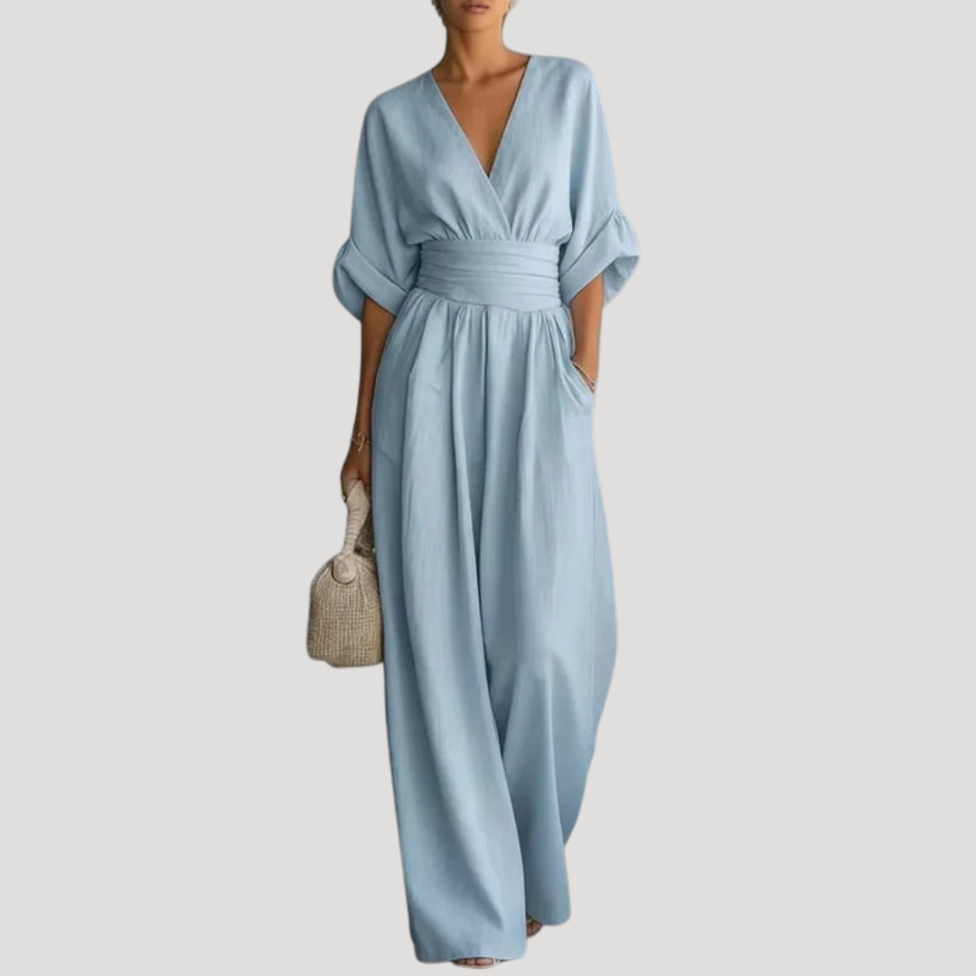 Women’s Jumpsuit | Summer Wide Leg V Neck