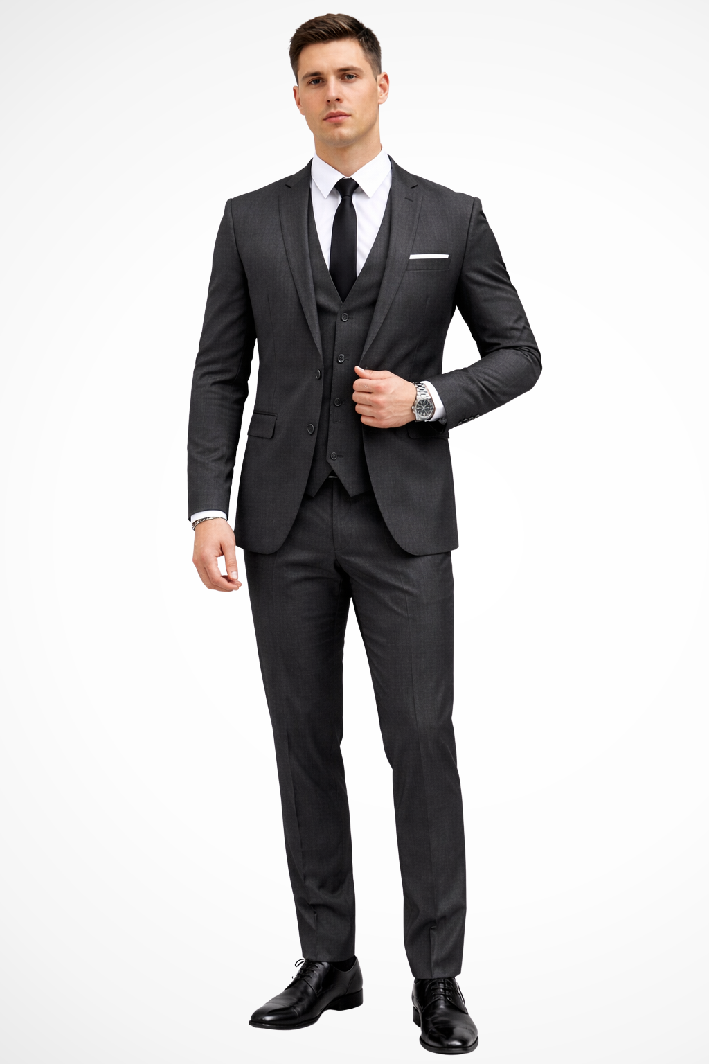 Men's Suit | Slim Fit Notch Lapel 3 Piece Wedding Guest
