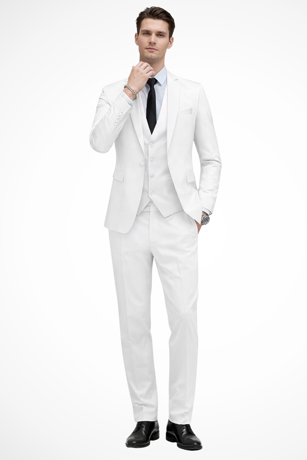Men's Suit | Slim Fit Notch Lapel 3 Piece Wedding Guest