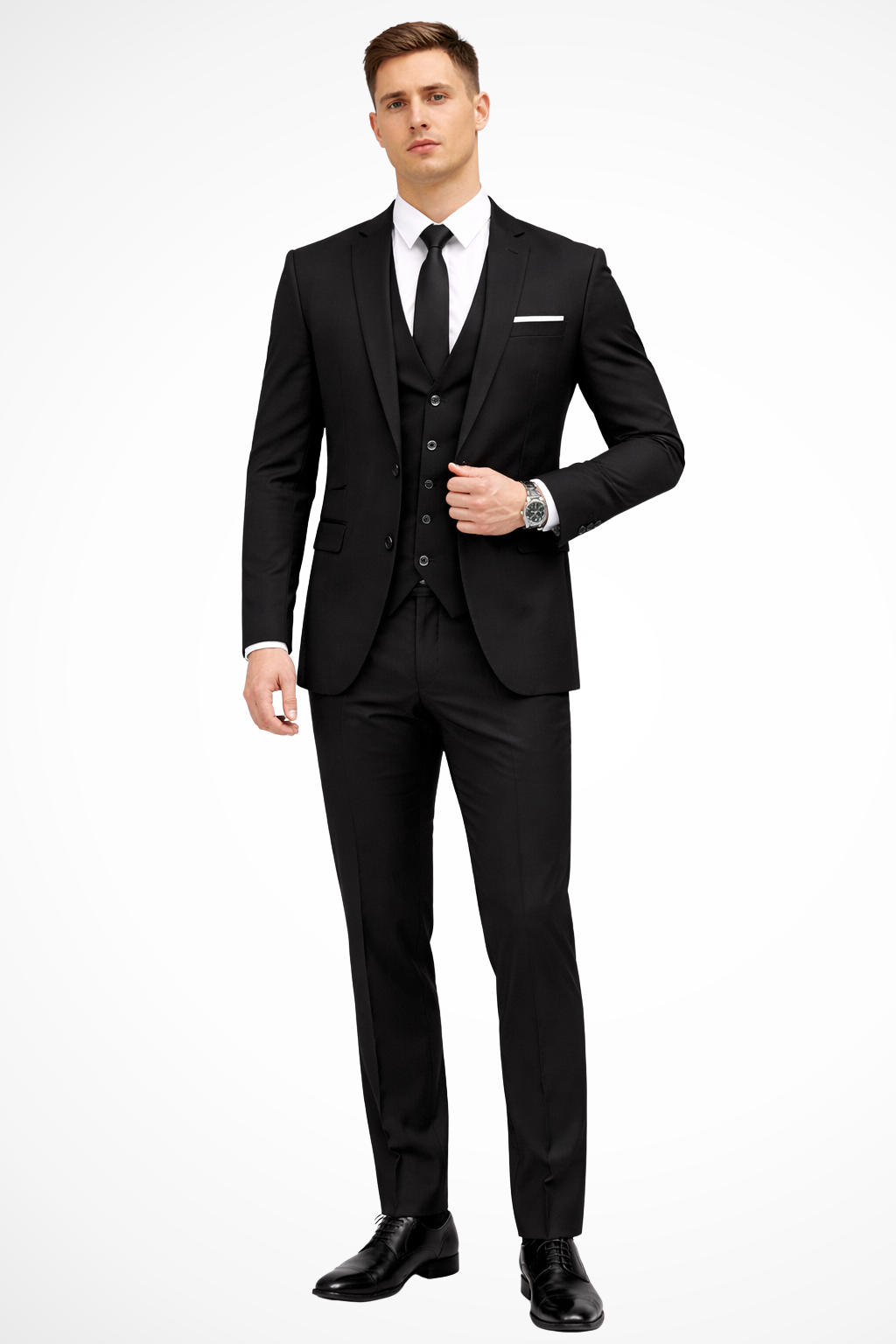 Men's Suit | Slim Fit Notch Lapel 3 Piece Wedding Guest