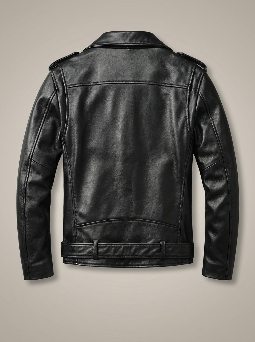 Men’s Biker Jacket | Belted