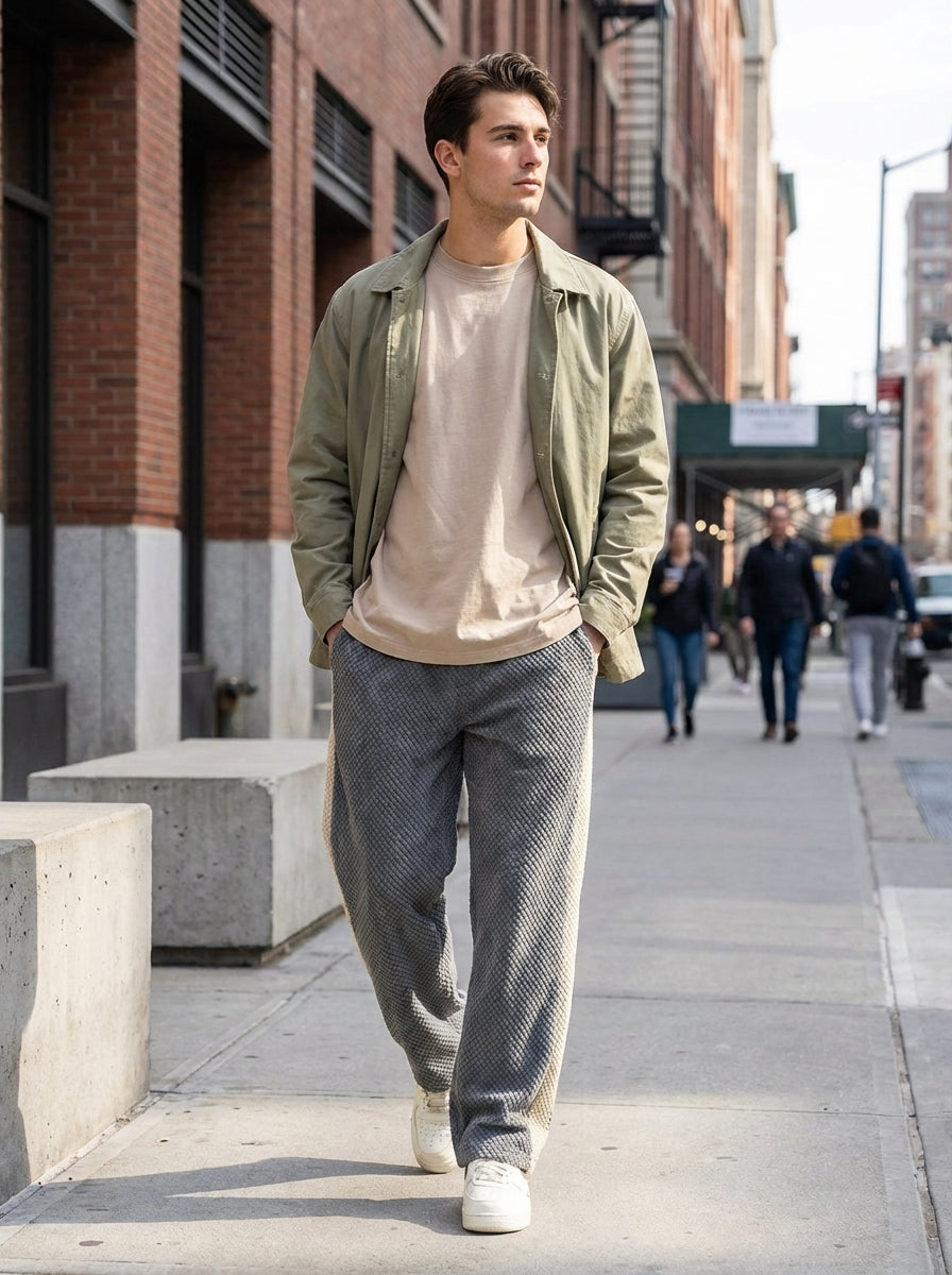 Men’s Casual Trousers | Drawstring Waist