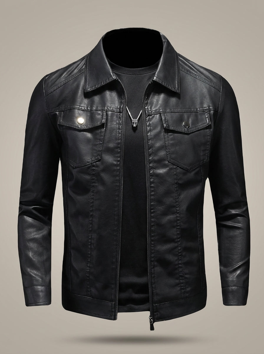 Men’s Jacket | Black Zip-Up