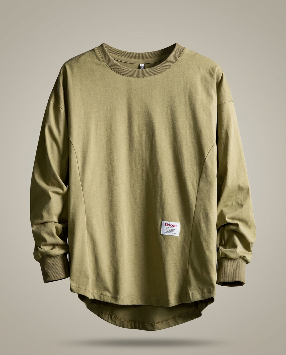 Men's Long Sleeve Sweatshirt | Oversized Fit