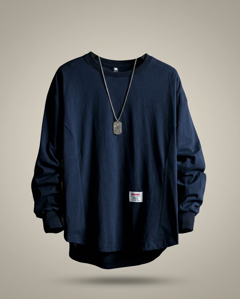Men's Long Sleeve Sweatshirt | Oversized Fit