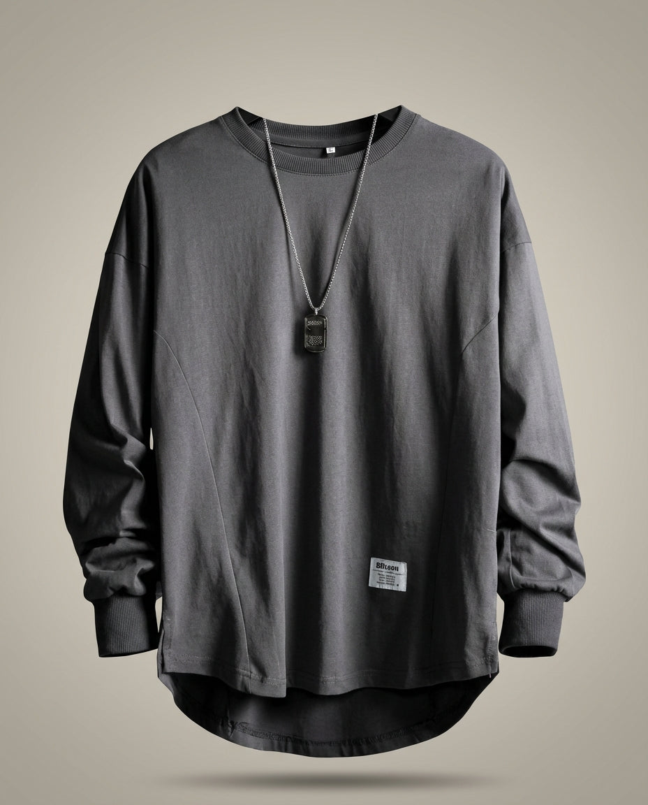 Men's Long Sleeve Sweatshirt | Oversized Fit