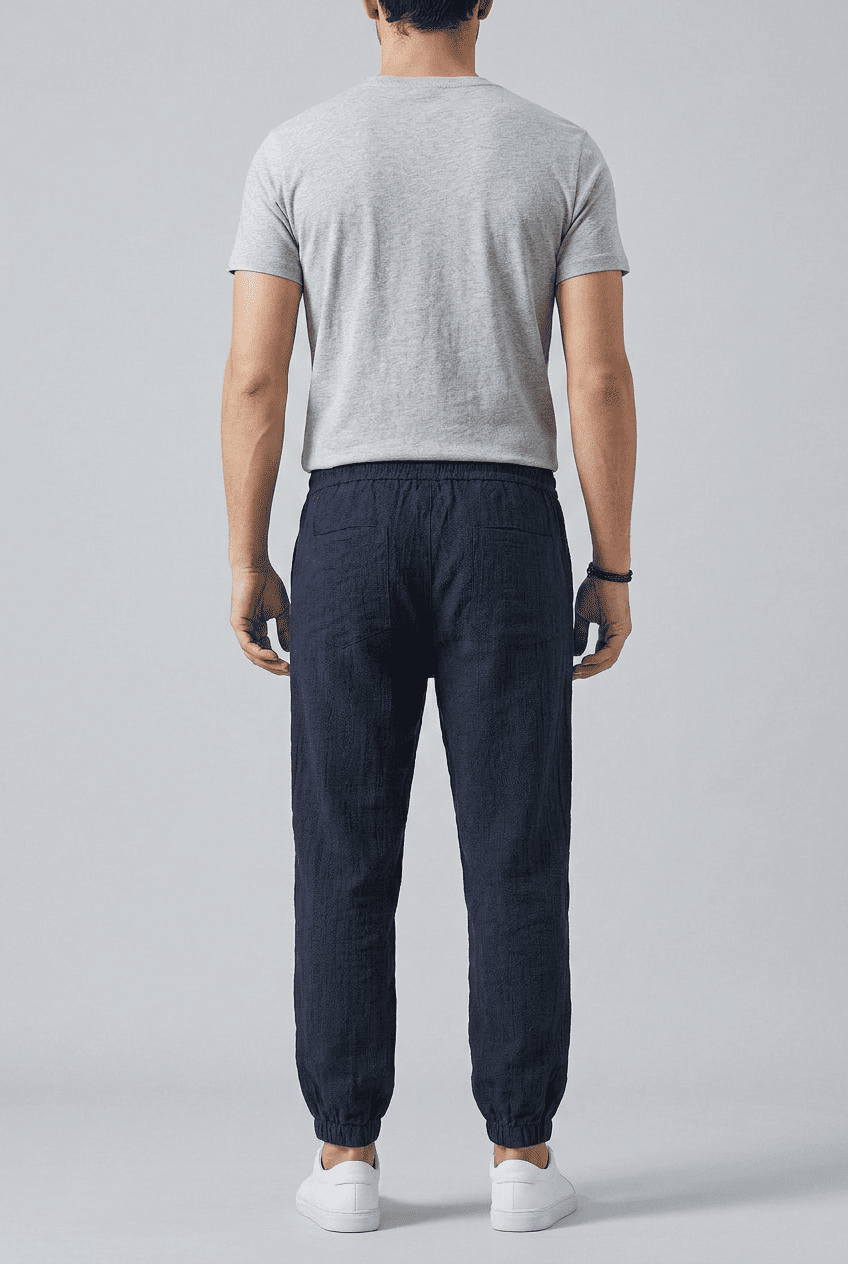 Men’s Relaxed Fit Drawstring Trousers | Casual