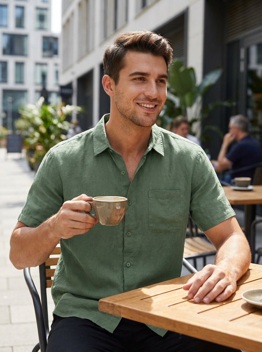 Men’s Short Sleeve Shirt | Button-Up