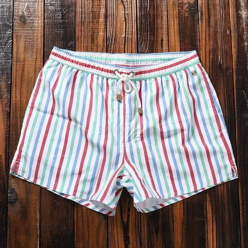 Men’s Striped Swim Shorts | Summer