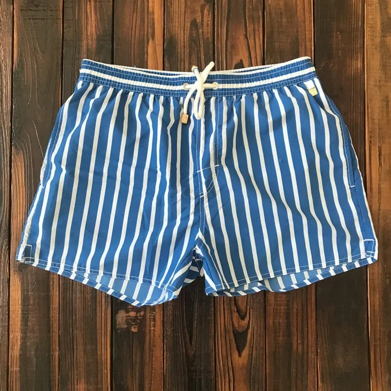 Men’s Striped Swim Shorts | Summer