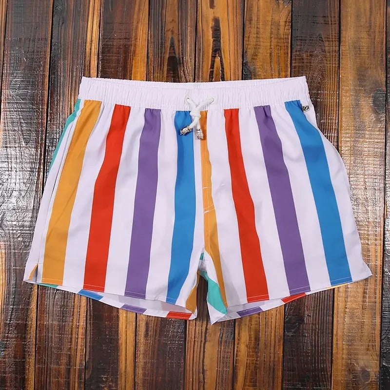 Men’s Striped Swim Shorts | Summer