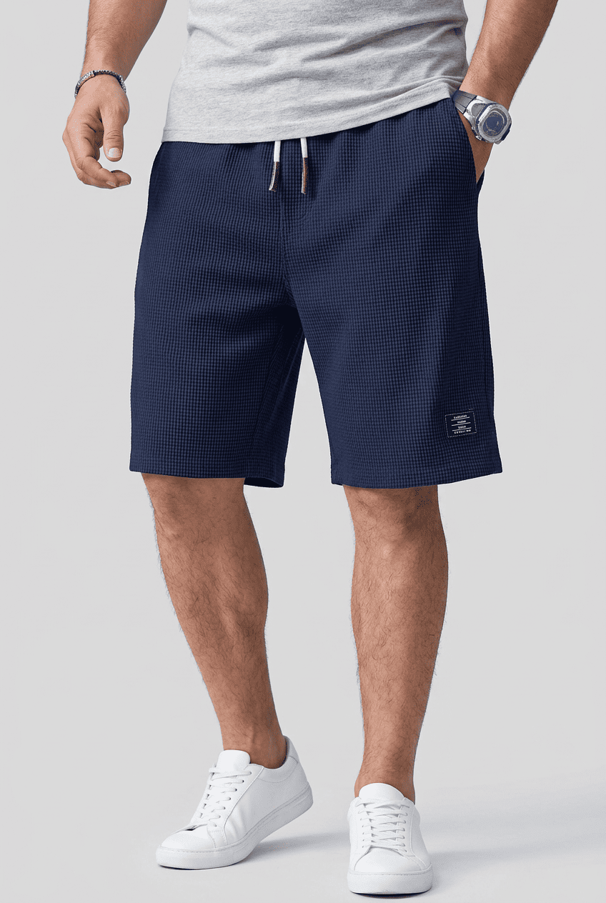 Men’s Textured Casual Summer Shorts | Relaxed Fit
