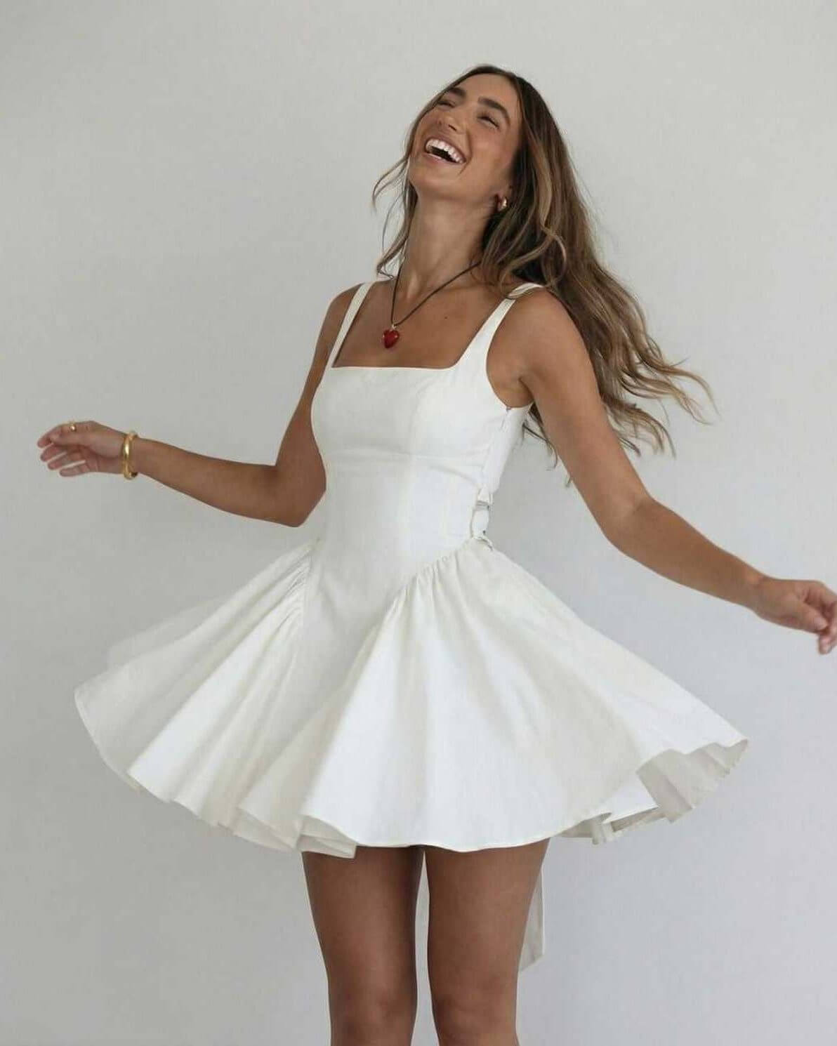 Women's Dress | Mini Sleeveless Backless Bow
