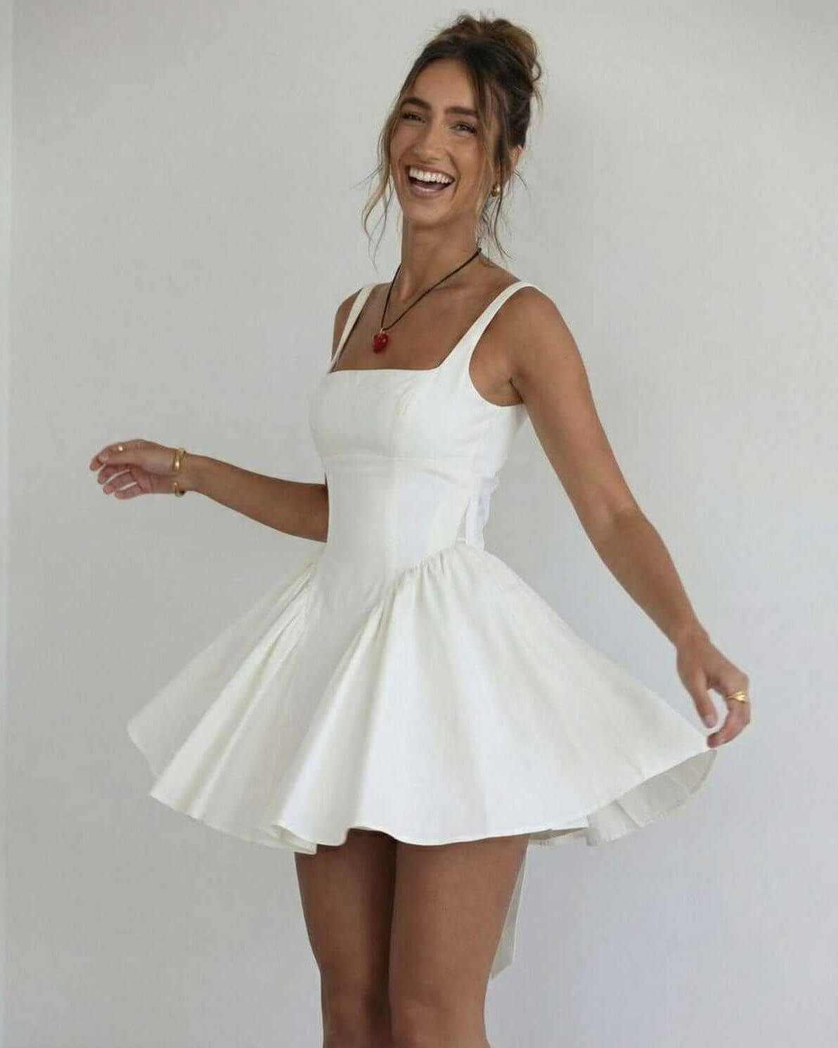 Women's Dress | Mini Sleeveless Backless Bow