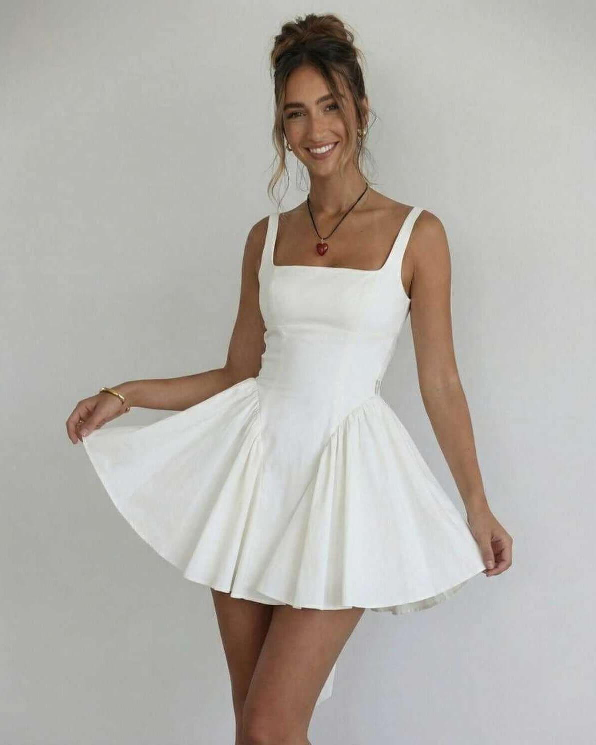 Women's Dress | Mini Sleeveless Backless Bow