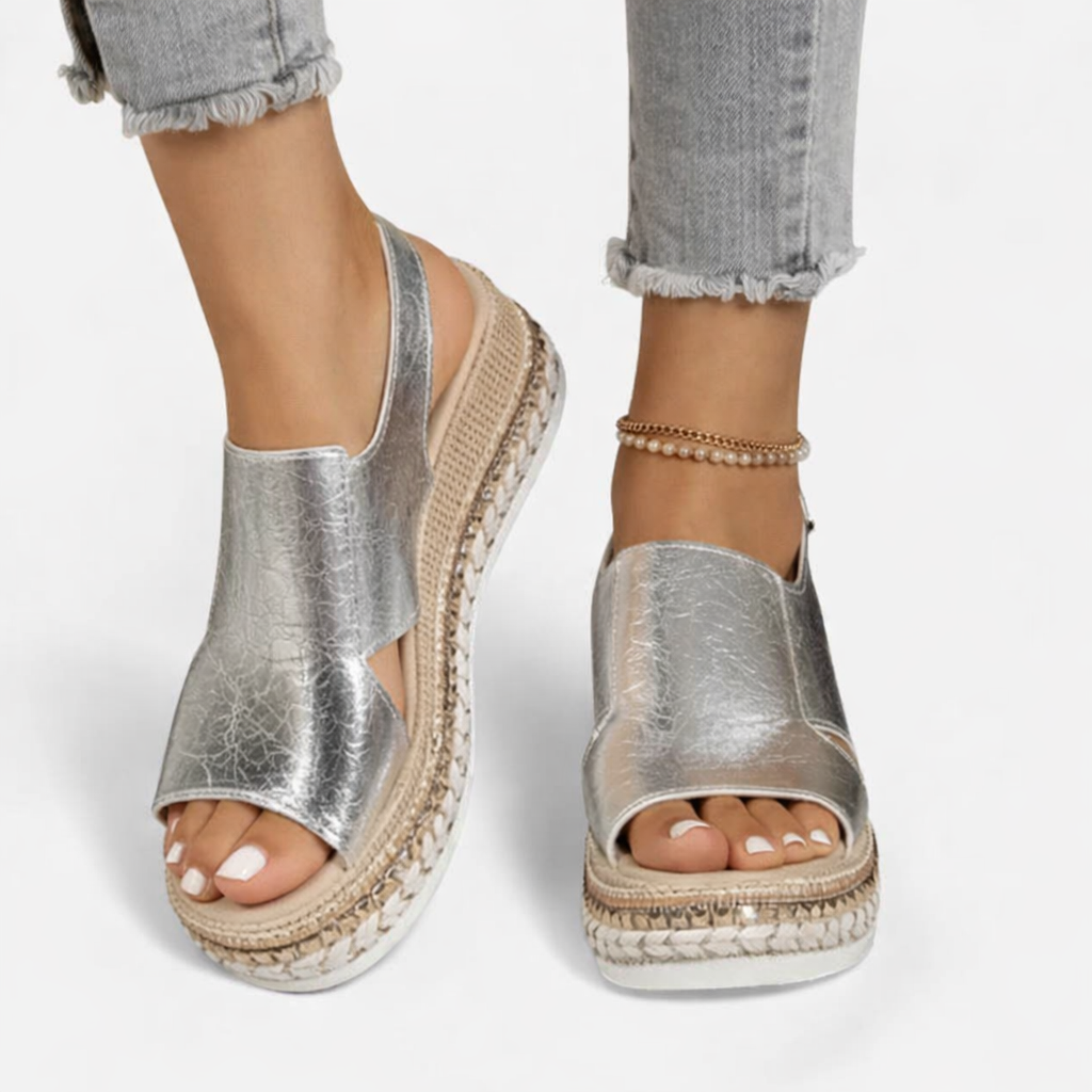Women's Sandals | Wedge with Espadrille Sole & Open Toe