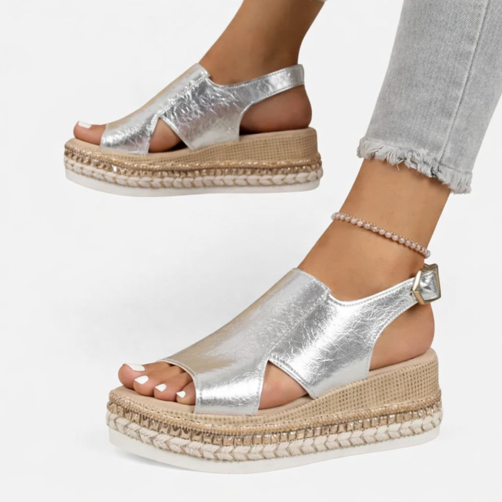 Women's Sandals | Wedge with Espadrille Sole & Open Toe