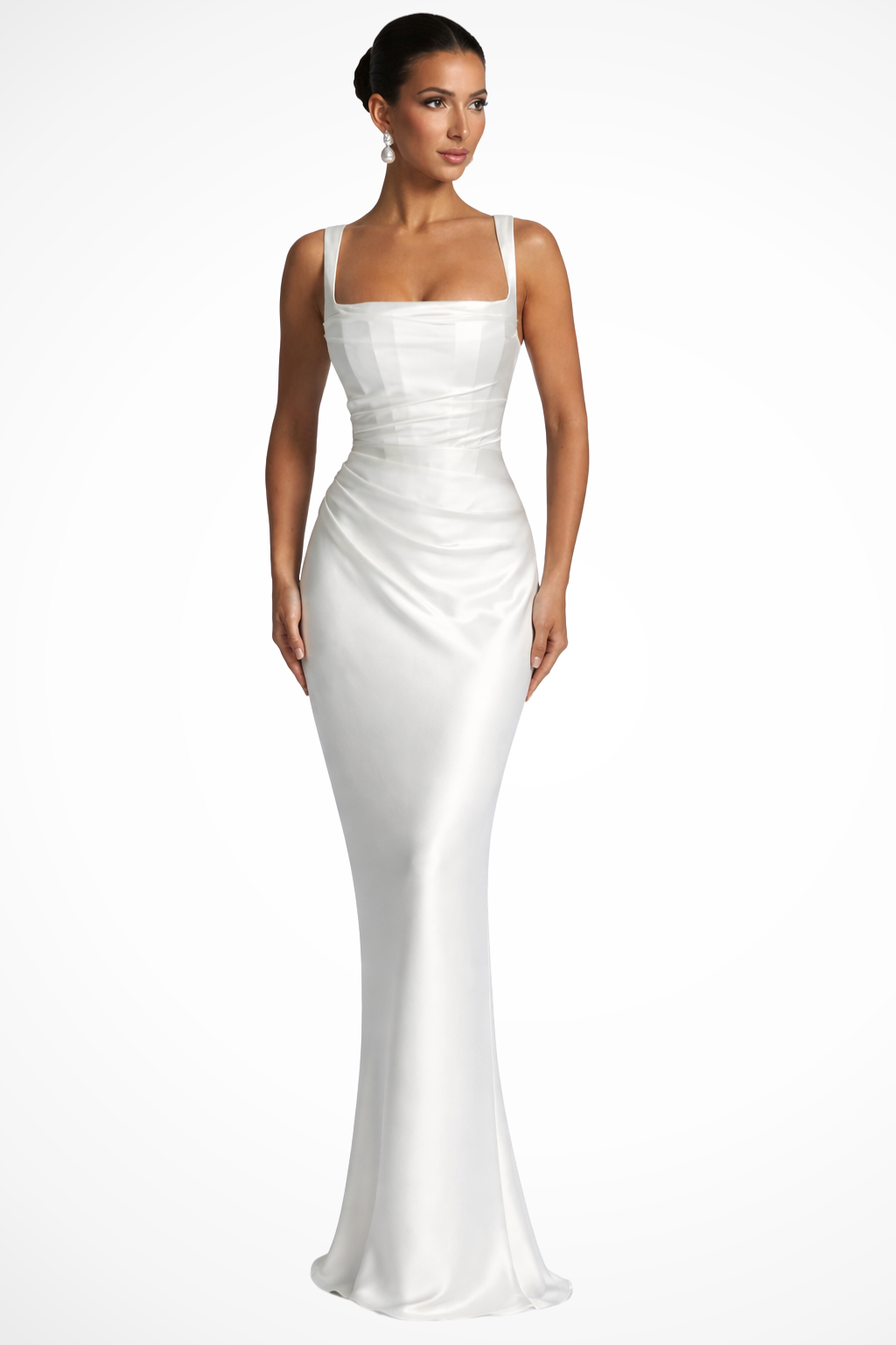 Wedding Guest Dress Women | Maxi with Ruched Bodice
