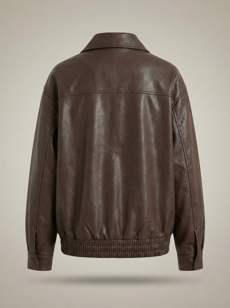 Women's Biker Style Jacket | Zip-Up