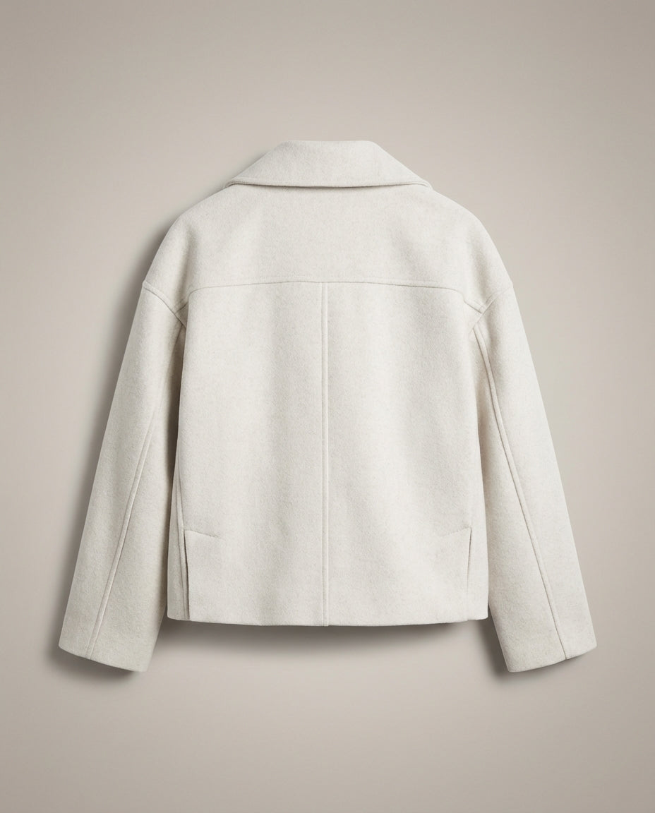 Women's Coat | Double Breasted Short Style