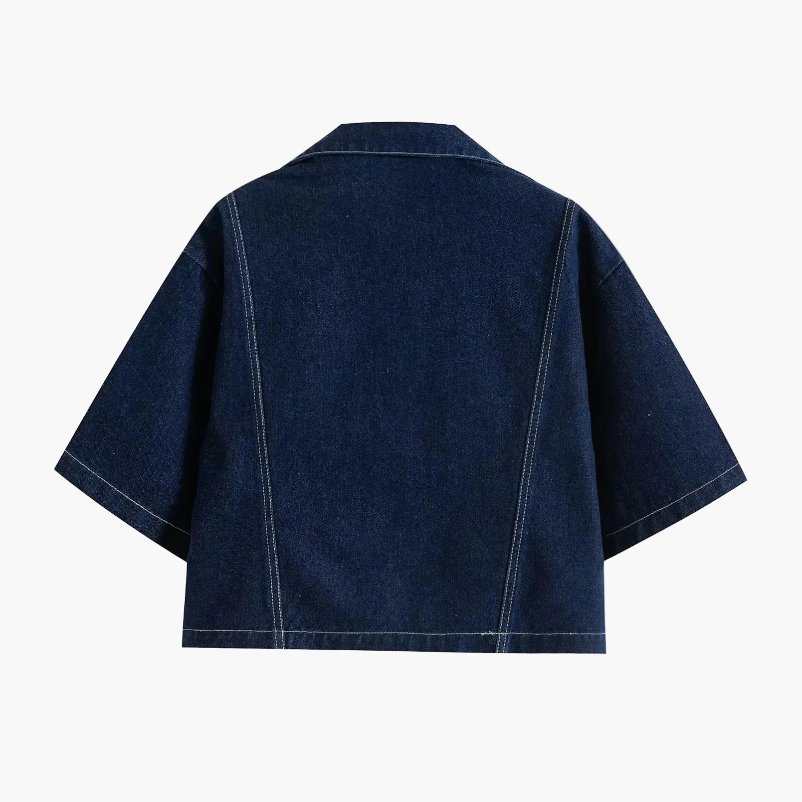 Women's Denim Set | Loose Fit Crop Top Mini Skort
