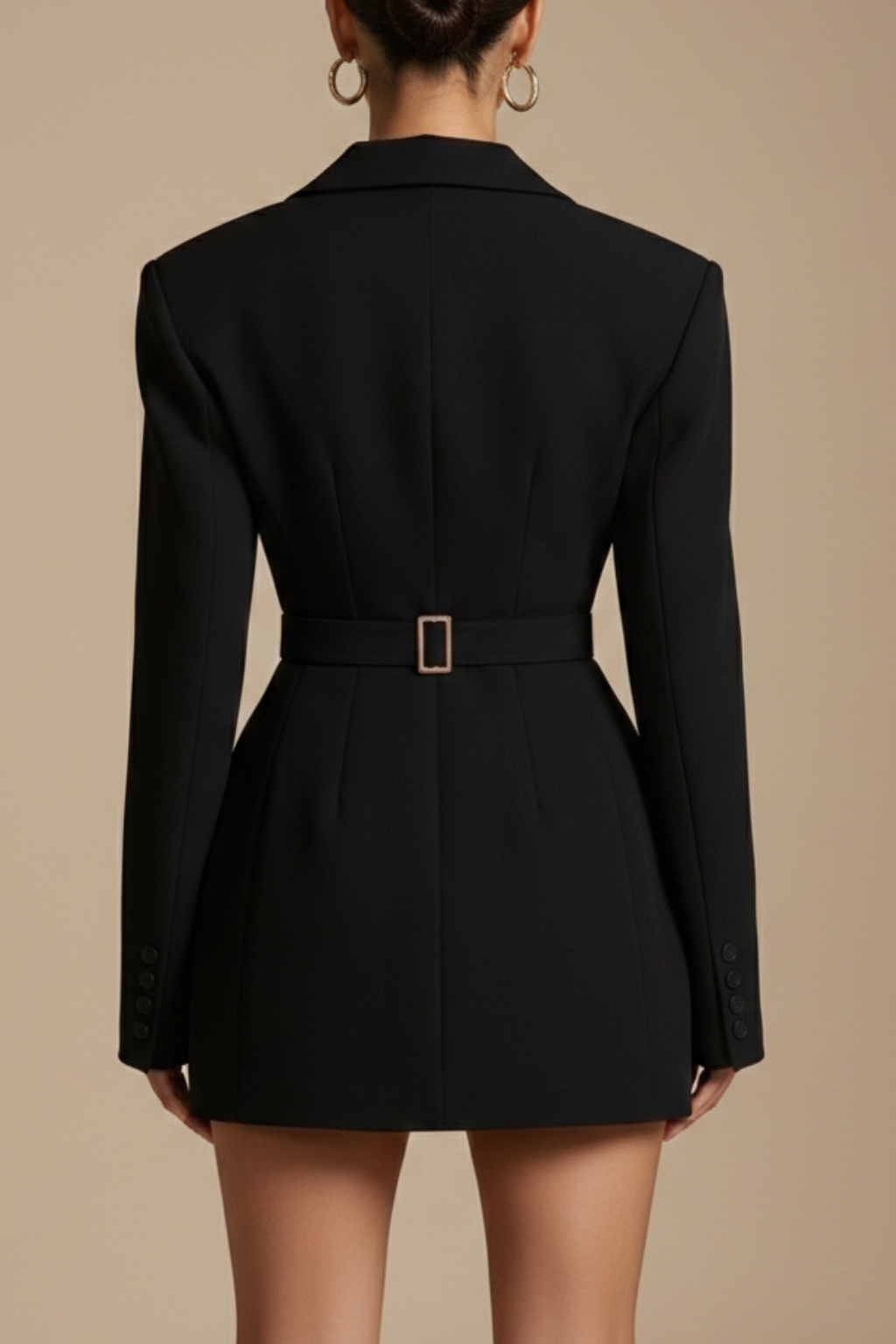 Women’s Dress | Double-Breasted Blazer Mini with Notched Lapel