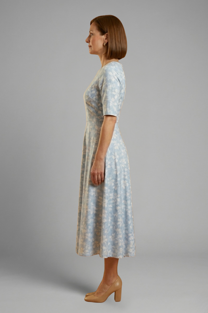 Women’s Dress | Midi V-Neck Side Pockets