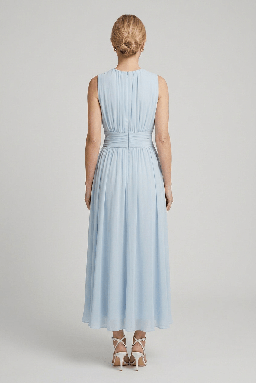 Women's Dress | Sleeveless Ruched A-Line Wedding Guest