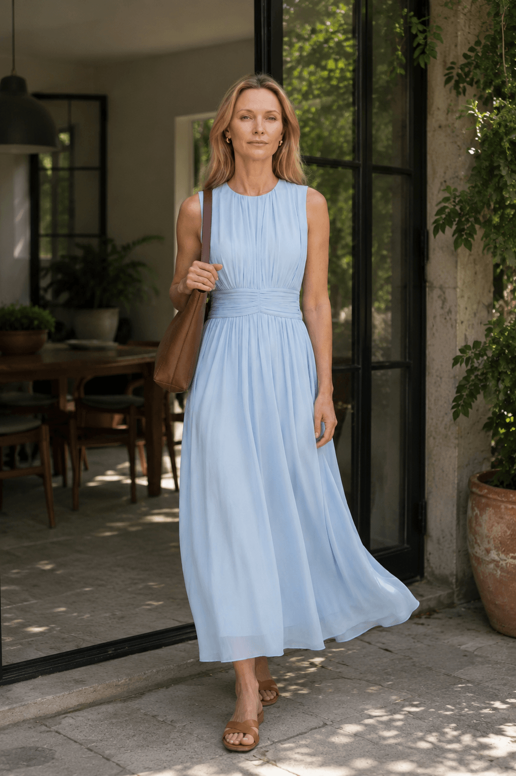 Women's Dress | Sleeveless Ruched A-Line Wedding Guest