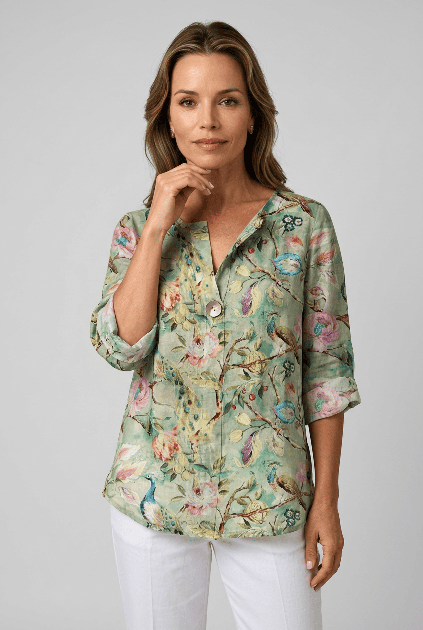Women’s Floral Printed Relaxed Fit Blouse | Casual