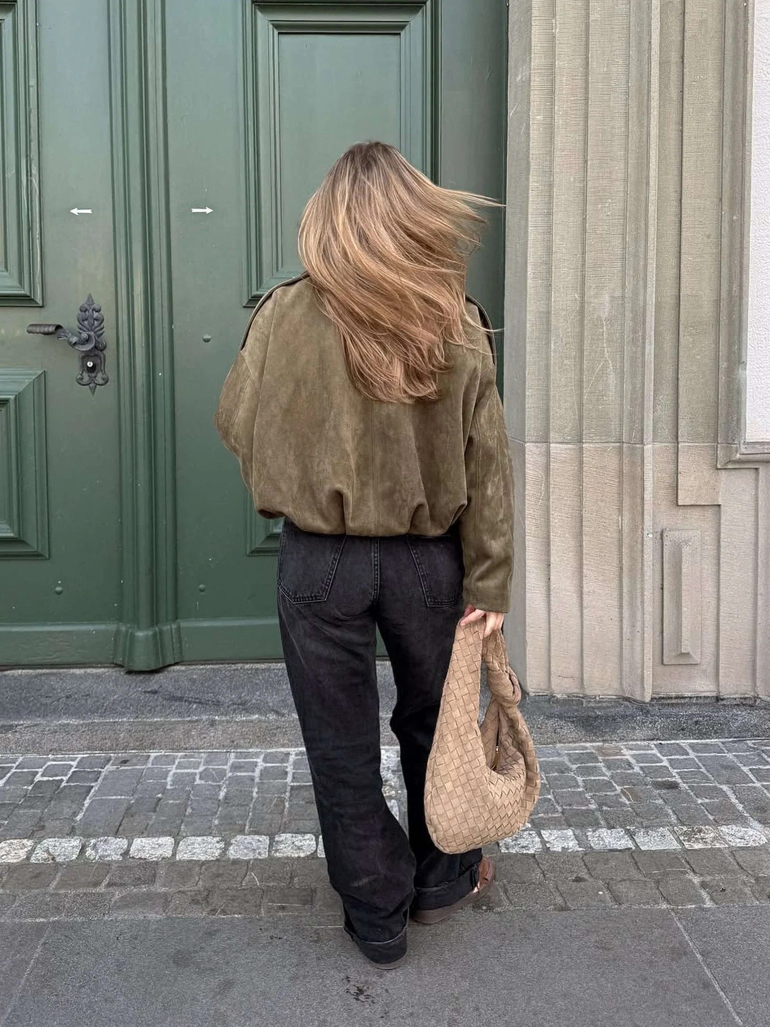 Women's Jacket | Collared Bomber Zipper
