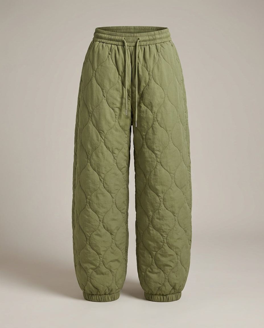 Women's Joggers | Quilted Drawstring Style