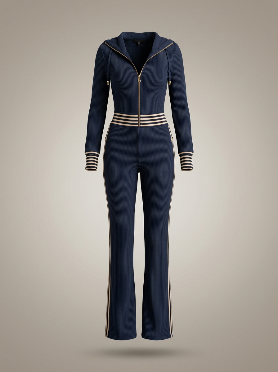 Women's Jumpsuit | Zip-Up Hooded