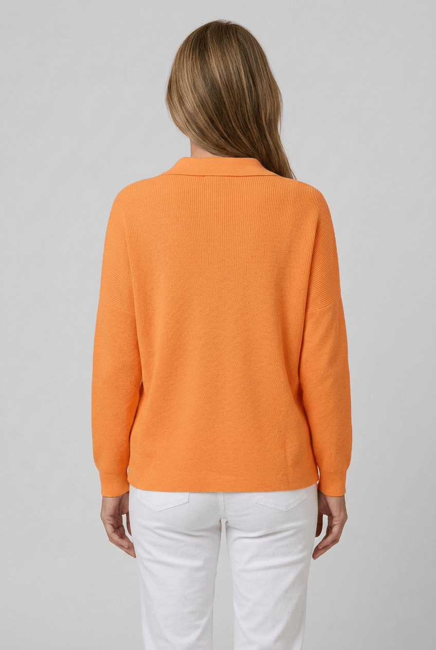 Women's Knit Cardigan with Collar | Button Front