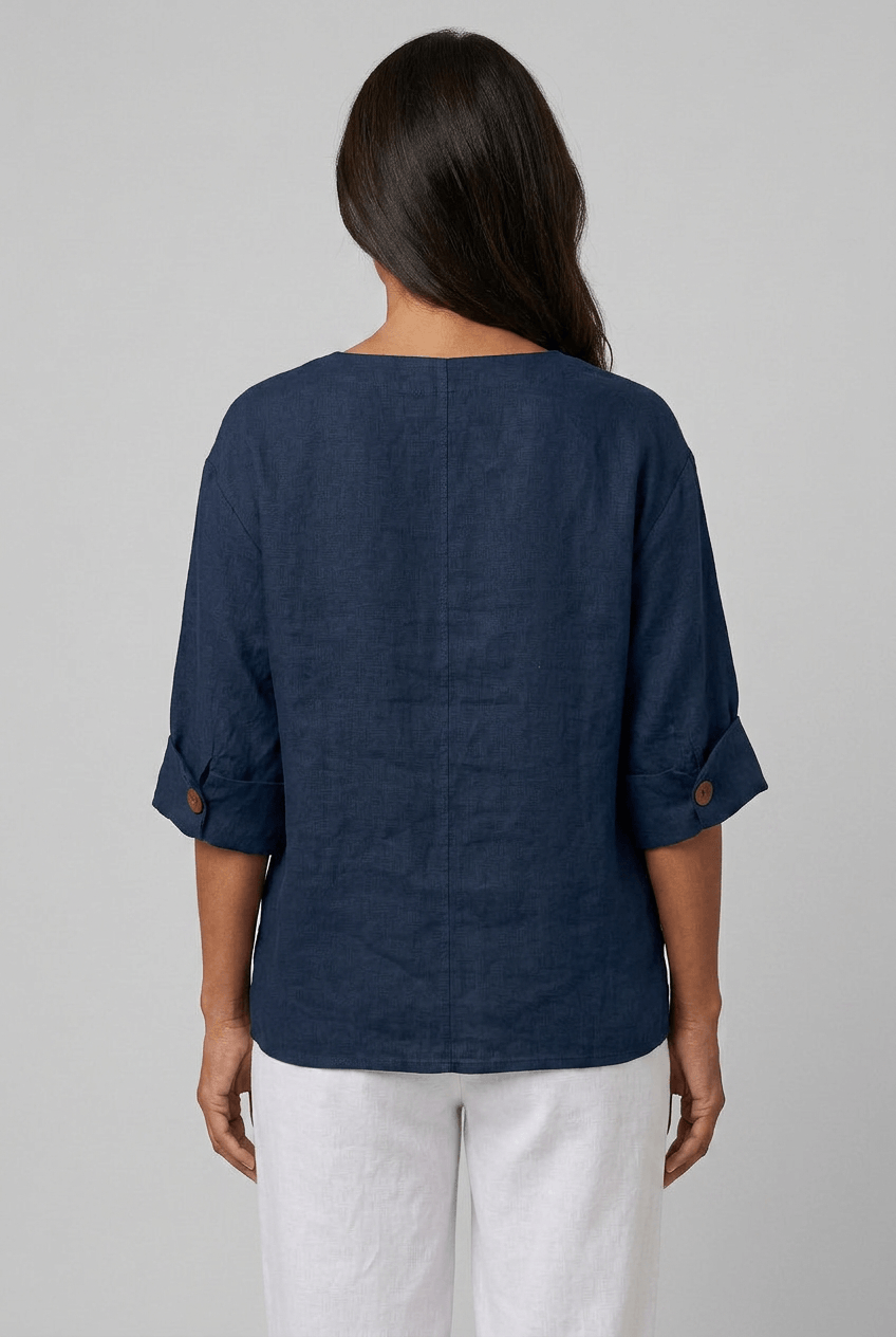 Women’s Relaxed Button Front Blouse | Summer