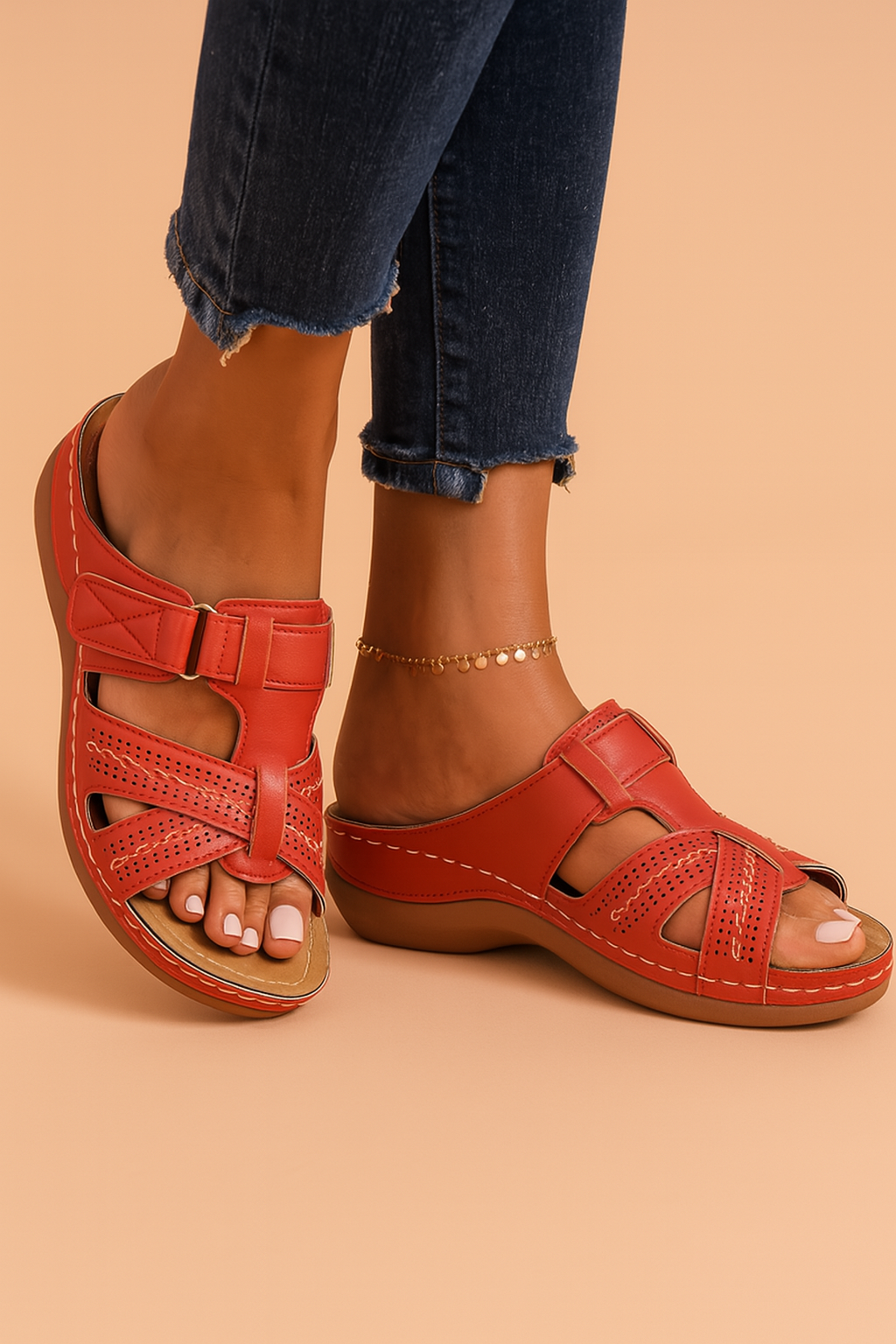 Women's Sandal | Slip On Flip Flops With Straps