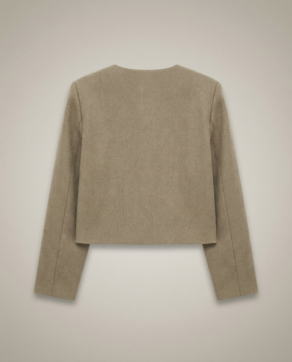 Women's Short Jacket | Button Front Tailored Fit