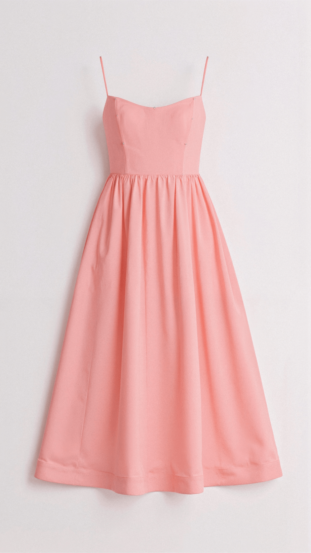 Wedding Guest Dress Women | Midi with Fitted Bodice & Spaghetti Straps