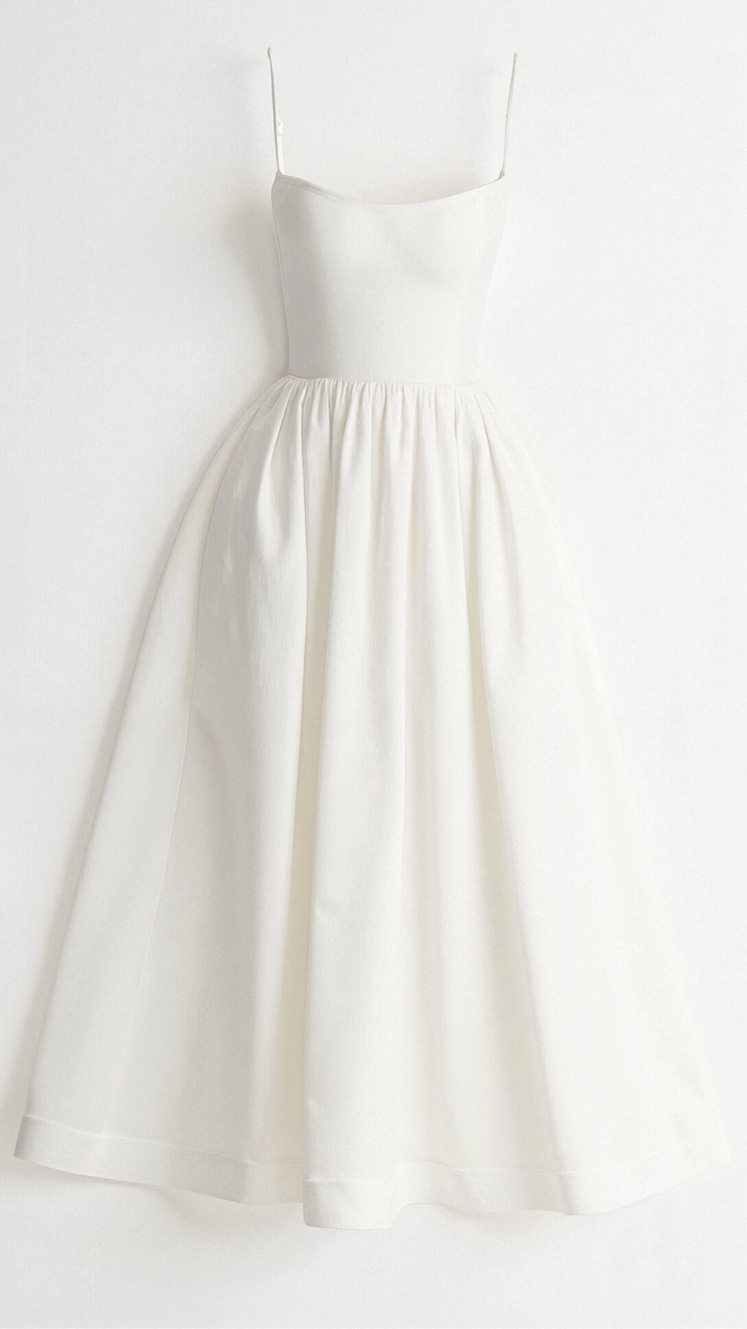 Wedding Guest Dress Women | Midi with Fitted Bodice & Spaghetti Straps