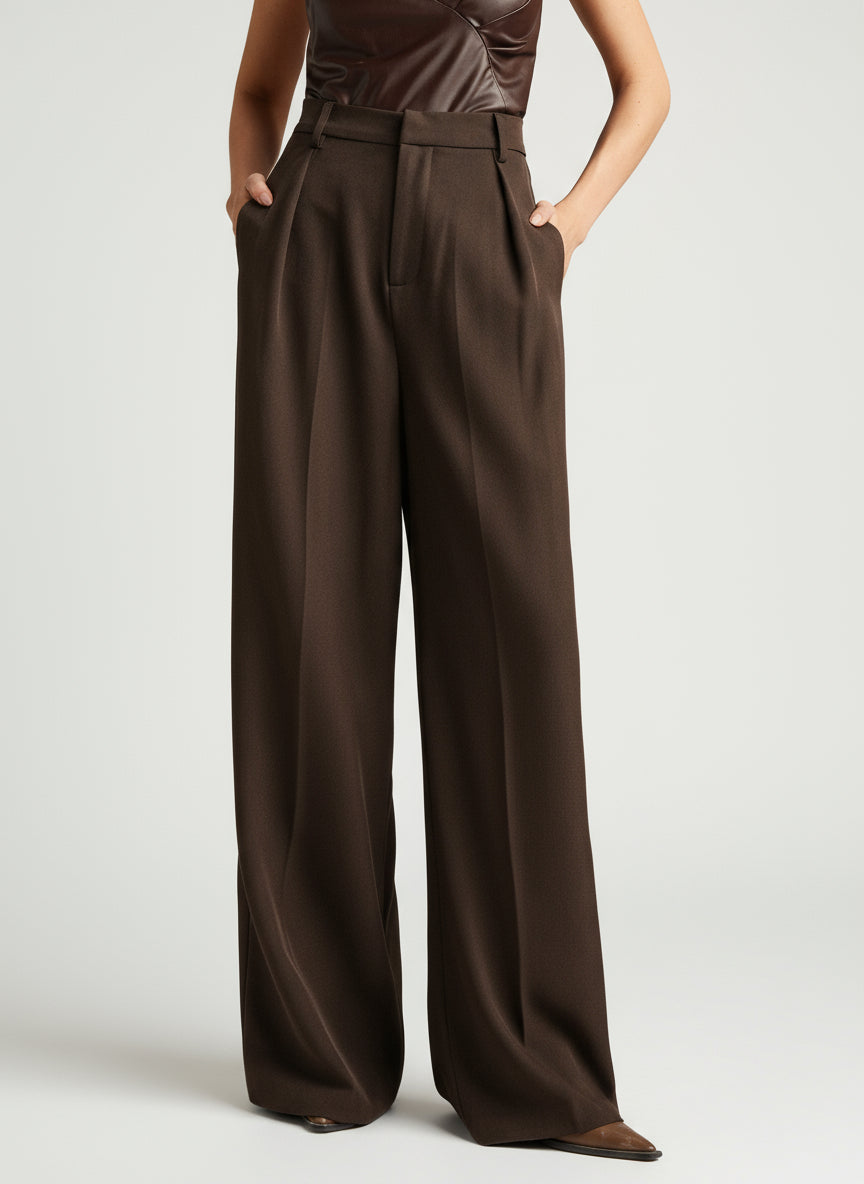 Women's Trouser | Wide Leg High Waist Tailored