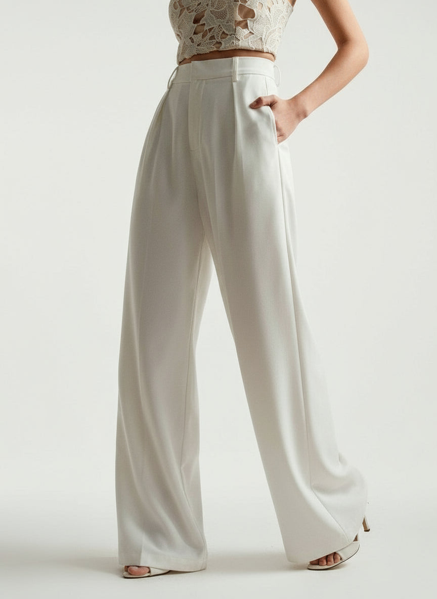 Women's Trouser | Wide Leg High Waist Tailored