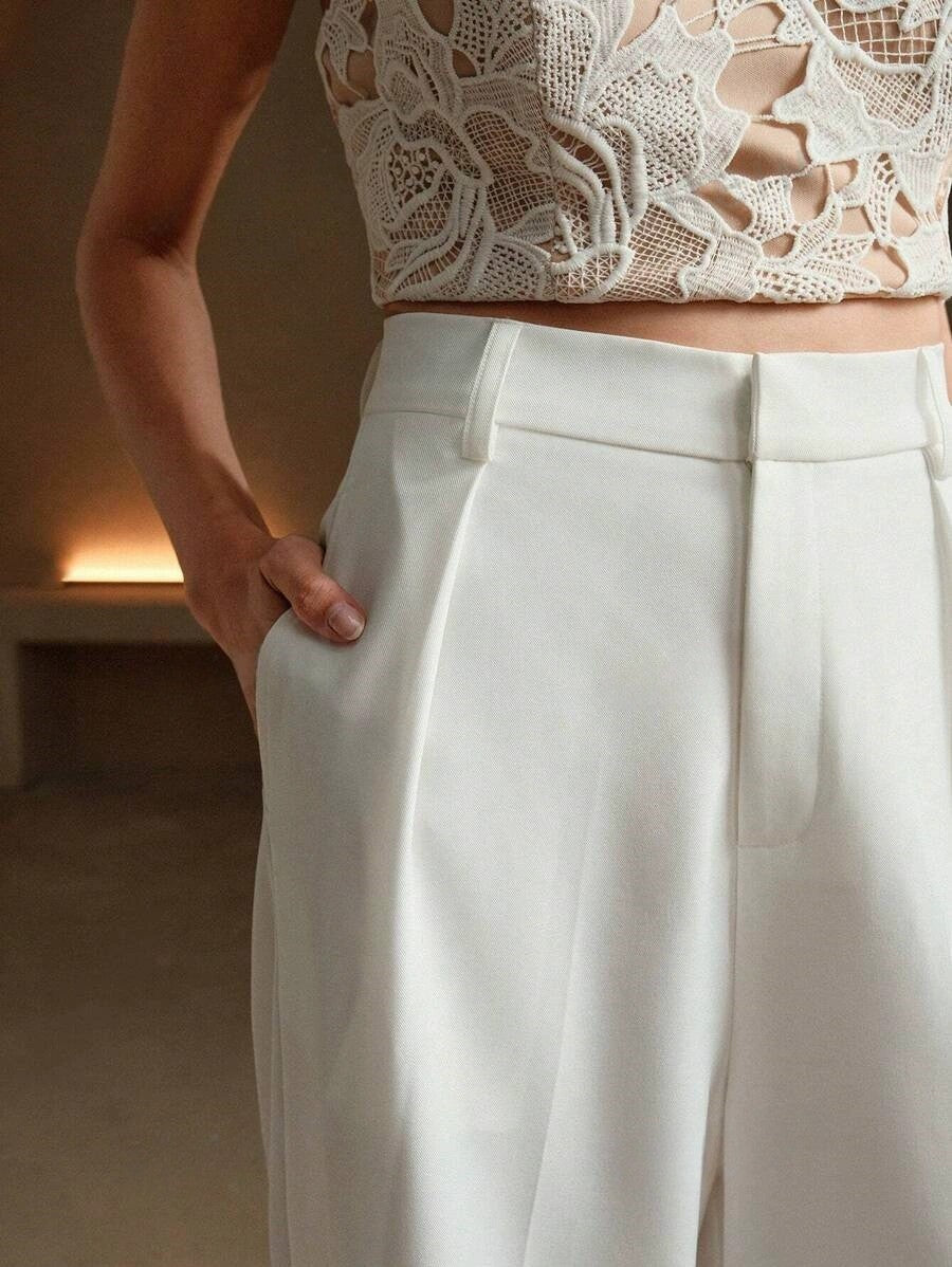 Women's Trouser | Wide Leg High Waist Tailored