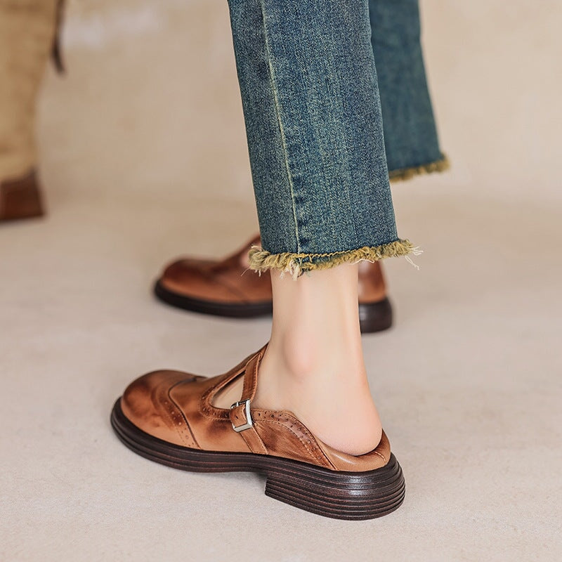 Women’s Vintage Classic Retro Shoes | Round Toe