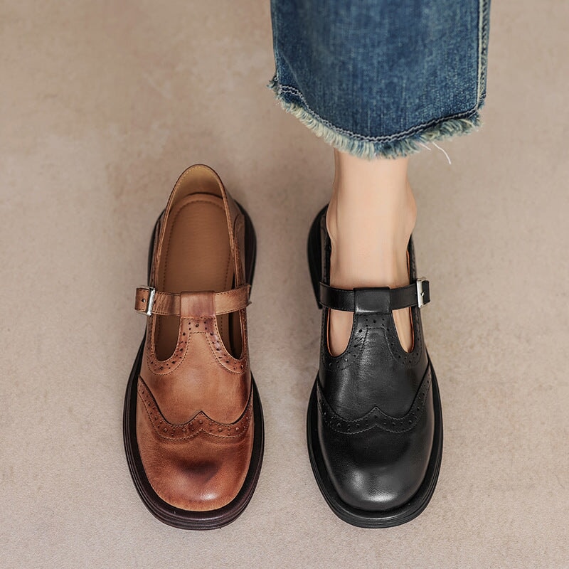 Women’s Vintage Classic Retro Shoes | Round Toe