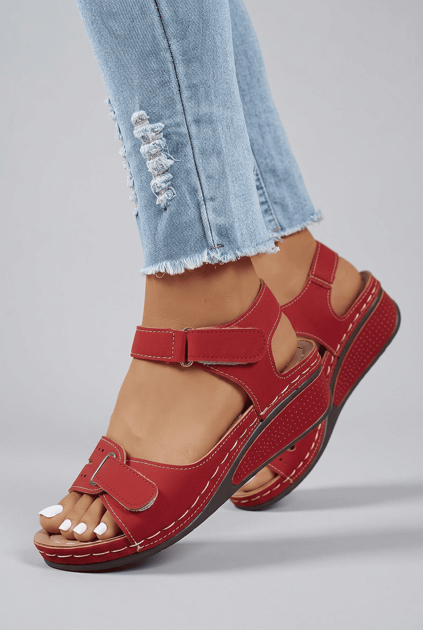 Women’s Wedge Adjustable Summer Sandals | Round Toe