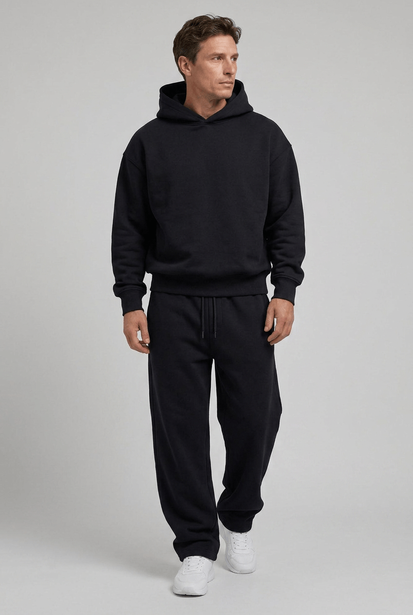 Men's Oversized Hoodie and Wide Leg Sweatpants Tracksuit