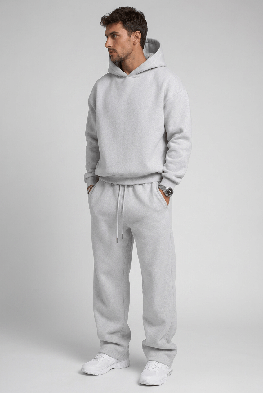 Men's Oversized Hoodie and Wide Leg Sweatpants Tracksuit