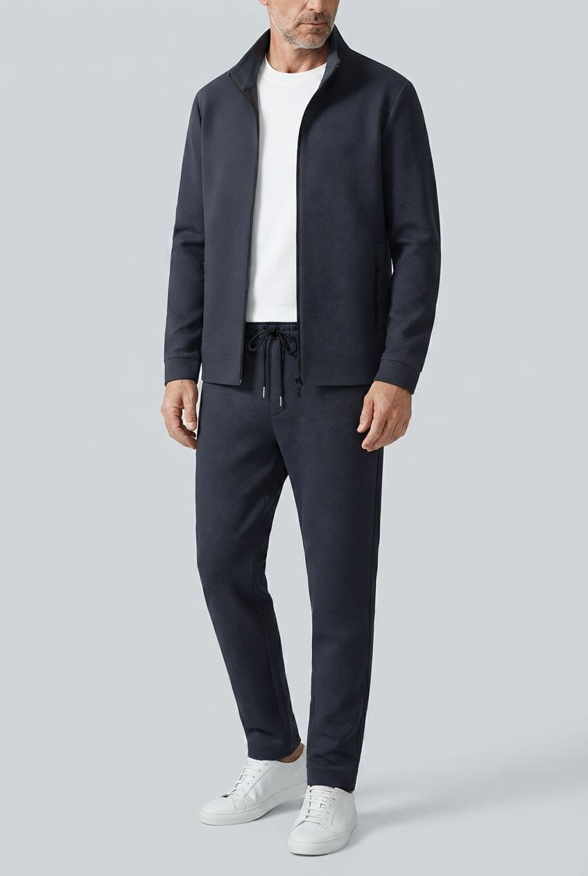 Men's Zip Up Tracksuit | Jogger Bottoms & Drawcord Waist