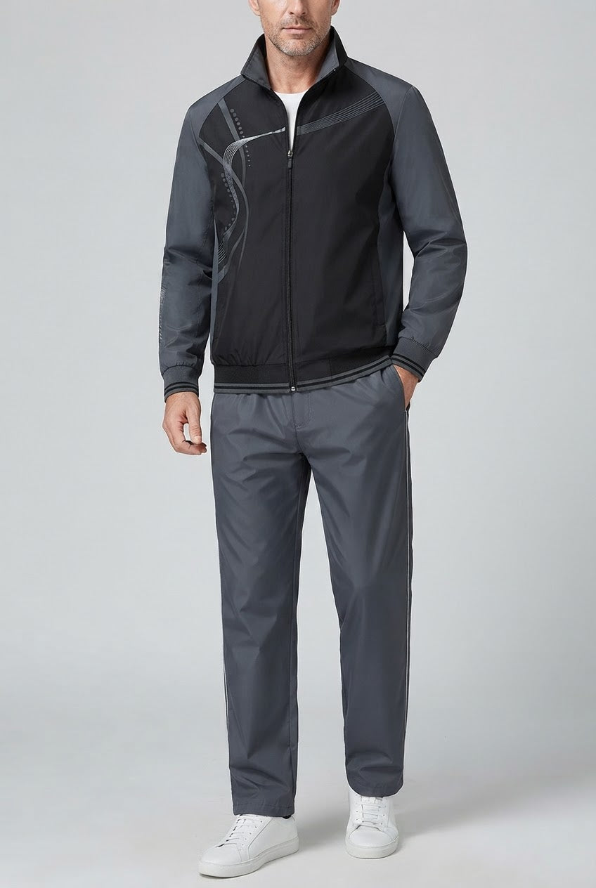 Men's Casual Cut Tracksuit | Two-Piece Sportswear Set