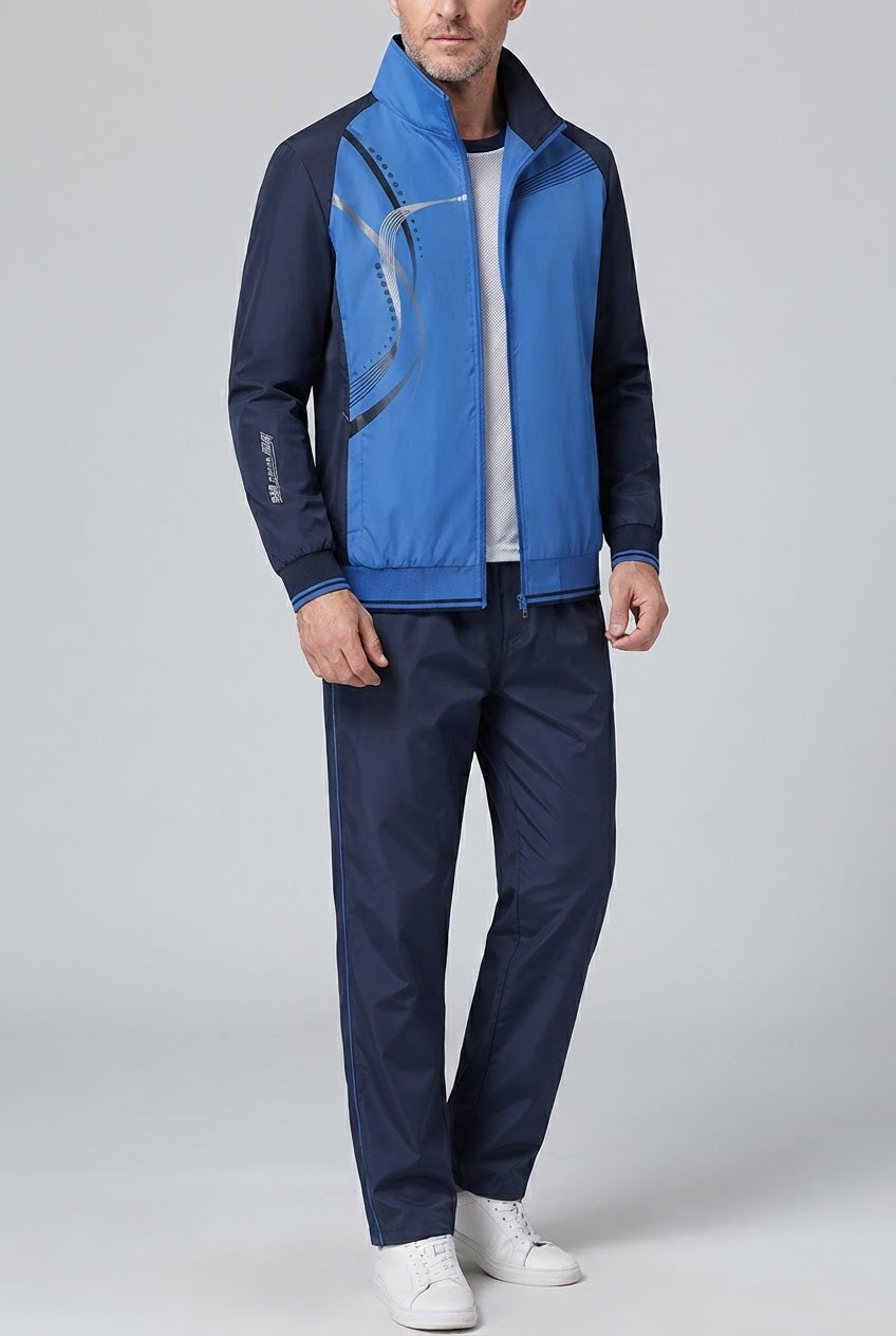 Men's Casual Cut Tracksuit | Two-Piece Sportswear Set